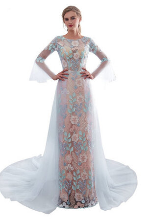 Robe de mariée avec broderie élégant col u profond spécial extraodinaire - Photo 6