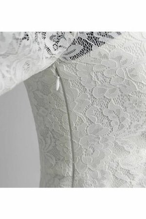 Abito da Sposa V-Scollo in pizzo con Increspato A-Line Semplice Shiena Sheer - Foto 10