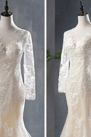 Robe de mariée en dentelle brillant salle interne de traîne courte distinguee - Photo 2