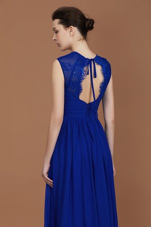 Engelhaft Chiffon Herz-Ausschnitt A-Line Bodenlanges Brautjungfernkleid - Bild 8
