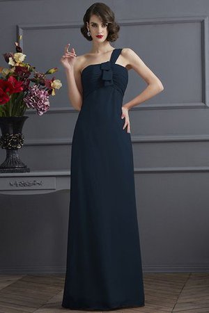 Robe demoiselle d'honneur longue plissé avec sans manches collant en chiffon - Photo 10