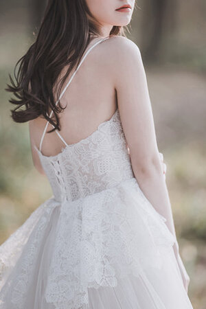 Abito da sposa in pizzo originale pudica principessa appariscente a sala - Foto 5
