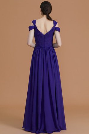 Vestido de Dama de Honor en Gasa de Sin mangas de Natural de Volantes Adorno - Foto 2
