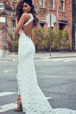 Robe de mariée magnifique fermeutre eclair fourchure latérale de traîne courte sexy - Photo 2