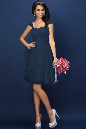 Abito da Damigella in Chiffon con Piega Conotta A-Line Principessa - Foto 11