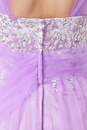 Robe de soirée long appliques bandouliere spaghetti textile en tulle - Photo 8