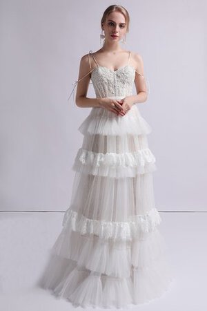 Abito da sposa stupefacente a sala in pizzo cerniera lungo lusso - Foto 7