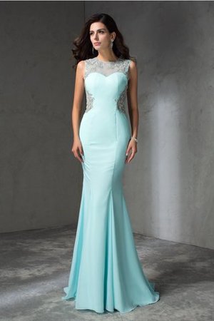 Normale Taille Perlenbesetztes Meerjungfrau Sweep train Attraktives Ballkleid - Bild 4