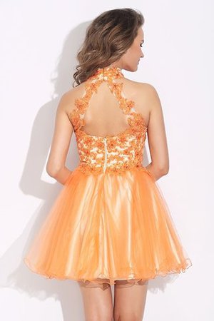 Robe de bal formelle de princesse manche nulle fermeutre eclair de col haut - Photo 6