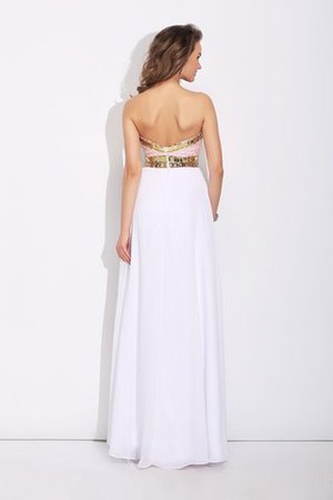 Robe de bal naturel a-ligne de princesse jusqu'au sol avec perle - Photo 2