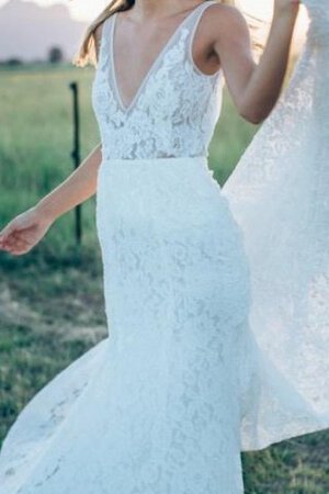 Abito da Sposa in pizzo in Pizzo favola in Tulle Schiena Nuda Elegante - Foto 4