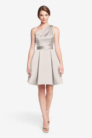Plissiertes Ein Schulter mini Brautjungfernkleid - Bild 24