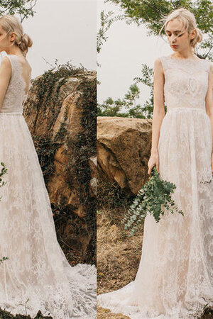 Abito da sposa conservatore lunghi naturale carina spazzola treno convenzionale - Foto 2