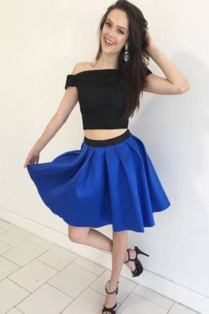 Vestido de Cóctel de Corte-A de Brillante de Sin mangas de Escote con Hombros caídos - Foto 1