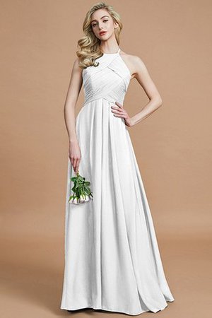 Robe demoiselle d'honneur avec zip jusqu'au sol ruché dénudé de princesse - Photo 34