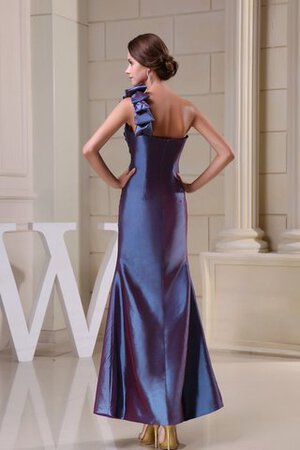 Ärmelloses Spaghetti Träger gerüschtes knöchellanges Abendkleid - Bild 5