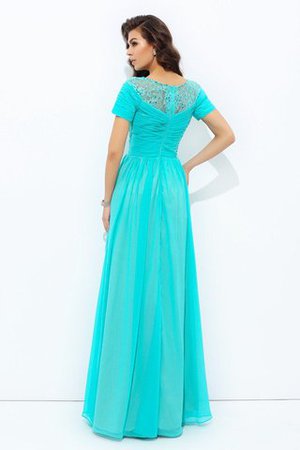 Robe de bal formelle longue en chiffon de col bateau de princesse - Photo 2