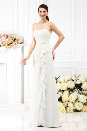 Trägerloser Ausschnitt Ärmelloses Prinzessin Empire Taille Anständiges Brautjungfernkleid - Bild 16