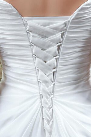 Abito da Sposa Spazzola Treno Cinghia in rilievo A Terra con Perline Senza Vita Semplice - Foto 3