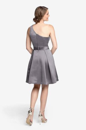 Plissiertes Ein Schulter mini Brautjungfernkleid - Bild 21