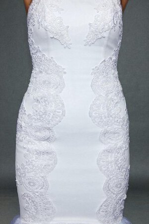 Vestido de Novia de Corte Recto de Corte Sirena de Cola Barriba de Volante - Foto 3