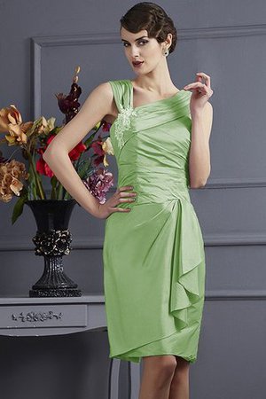 Robe demoiselle d'honneur courte appliques de fourreau textile taffetas avec zip - Photo 27