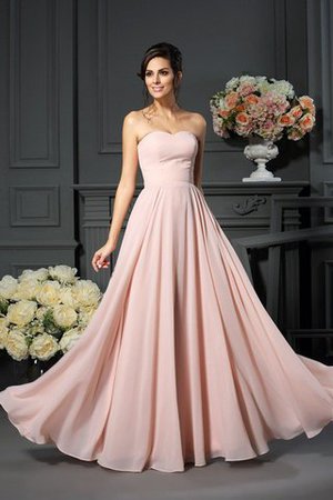 Robe mère de mariée naturel longue avec chiffon avec zip jusqu'au sol - Photo 3