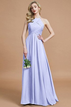 Natürliche Taile Prinzessin Reißverschluss Gerüschtes Bodenlanges Brautjungfernkleid - Bild 22