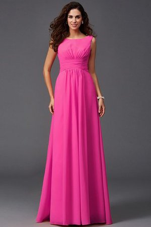 Chiffon Prinzessin Anständiges Brautjungfernkleid mit Rüschen ohne Ärmeln - Bild 11