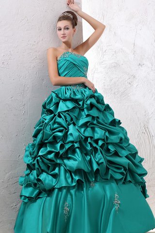 Duchesse-Linie gerüschtes trägerlos Quinceanera Kleid mit kreuz mit Rüschen - Bild 2
