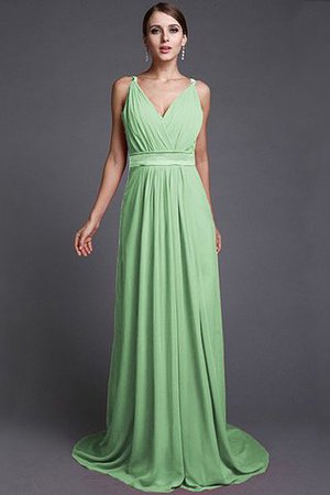 Robe demoiselle d'honneur longue de lotus avec chiffon fermeutre eclair manche nulle - Photo 25