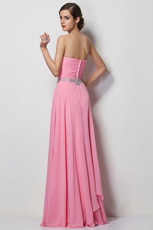 Robe de soirée naturel avec chiffon de princesse ligne a col en forme de cœur - Photo 2