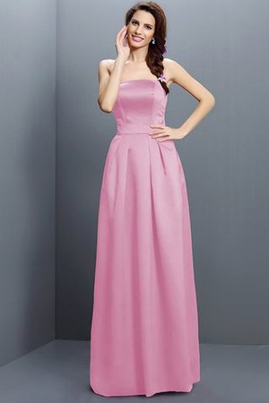 Satin Reißverschluss Enges Ärmelloses Sittsames Brautjungfernkleid - Bild 25