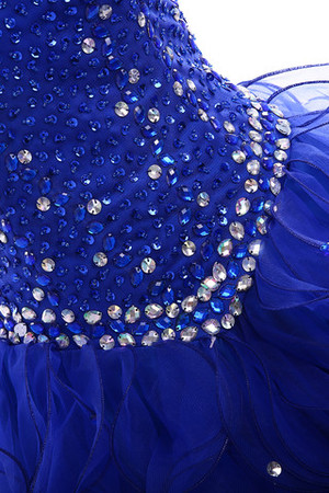 Robe de bal pailleté serieuse romantique larges bretelles de col en cœur - Photo 3