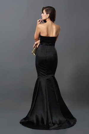 Normale Taille Etui Ärmelloses Glamouröses Abendkleid mit Schleife - Bild 2