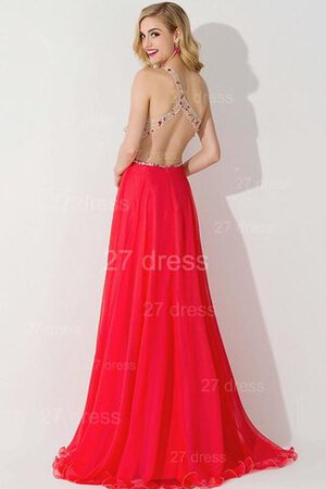 Sexy bodenlanges Abendkleid mit einem Schulter mit Kristall - Bild 4