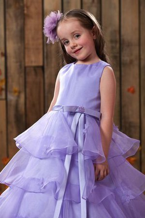 Robe de cortège enfant avec gradins avec fleurs elevé ligne a - Photo 3