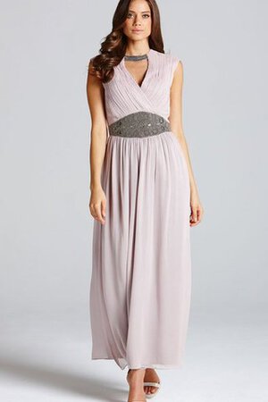 Abito da Damigella Buco Della Serratura Schiena moda in Chiffon Lungo - Foto 1