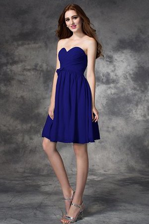 Vestido de Dama de Honor de Corte-A de Cremallera de Volante de Escote Corazón - Foto 25