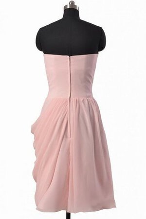 Abito da Damigella senza spalline Cuore A-Line Senza Maniche Moderno in Chiffon - Foto 3