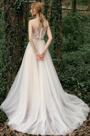 Robe de mariée v encolure fermeutre eclair avec bouton divin moderne - Photo 4