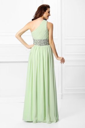 Abito da Sera A Terra in Chiffon Naturale A-Line Cerniera - Foto 2
