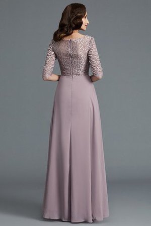 Robe mère de mariée de princesse asymétrique ligne a manche nulle avec chiffon - Photo 6