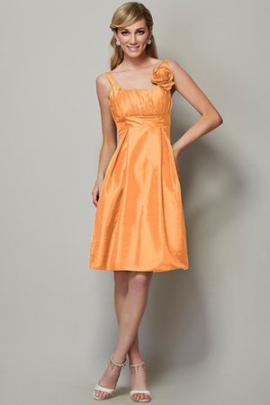 Spaghetti Träger Prinzessin Taft Einfaches Brautjungfernkleid mit Breiter Träger - Bild 20