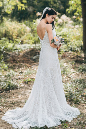 Sencillo Vestido de Novia en Encaje de Deslumbrante de Exclusivo - Foto 4