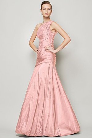 Normale Taille Prinzessin Bodenlanges Sittsames Brautjungfernkleid mit Drapierung - Bild 21