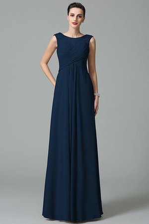 Prinzessin Gerüschtes Chiffon Anständiges Bodenlanges Brautjungfernkleid - Bild 10