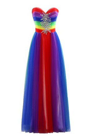 Dom Garten Duchesse-Linie A-Linie formelles Abendkleid aus Tüll - Bild 1