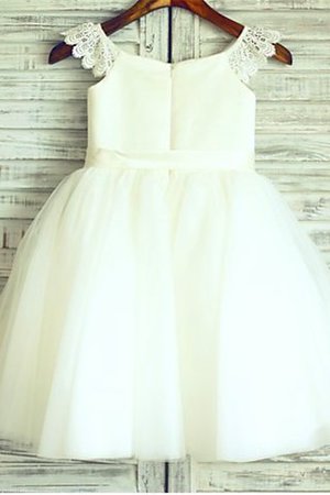 Abito da Cerimonia Bambini Principessa in Organza con Nastro Tondo A Terra - Foto 2