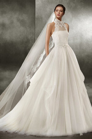 Robe de mariée honorable jusqu'au sol textile en tulle moderne solennel - Photo 2